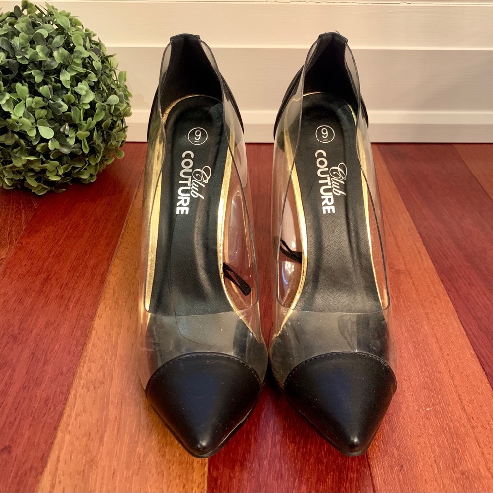 Pointy Toe Transparent Pump - Picture 2 of 5